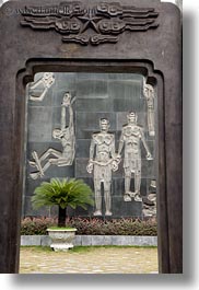 asia, etching, hanoi, prison, prisoners, vertical, vietnam, photograph