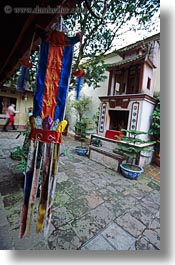 asia, banners, hangings, hanoi, tran quoc pagoda, vertical, vietnam, photograph