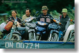 asia, bikes, hoi an, horizontal, men, motorocycles, vietnam, photograph