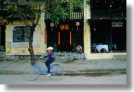asia, bicycles, big, bikes, blues, boys, hoi an, horizontal, small, vietnam, photograph