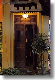 asia, doorways, hoi an, illuminated, vertical, vietnam, photograph