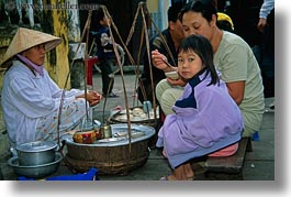 asia, childrens, eating, girls, hoi an, horizontal, people, vietnam, womens, photograph