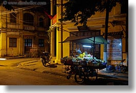 asia, fruits, hoi an, horizontal, nite, slow exposure, stands, streets, vietnam, photograph