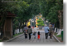 asia, citadel, families, horizontal, hue, trees, tunnel, vietnam, walking, photograph