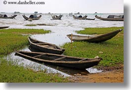 asia, boats, horizontal, vietnam, villages, water, photograph
