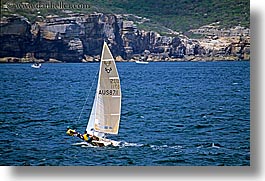 australia, boats, horizontal, nature, ocean, sailboats, sydney, transportation, water, photograph