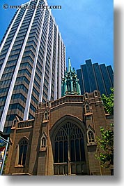 australia, buildings, churches, religious, skyscrapers, structures, sydney, vertical, photograph