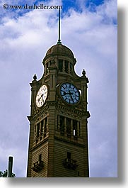 australia, buildings, clock tower, clocks, clouds, nature, sky, structures, sydney, towers, vertical, weather, photograph
