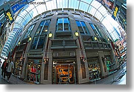 australia, buildings, enclosed, glasses, horizontal, modern, shopping, structures, style, sydney, photograph