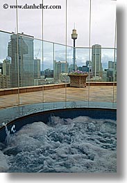 australia, buildings, cities, hot tub, skyscrapers, space needle, structures, sydney, vertical, water, photograph