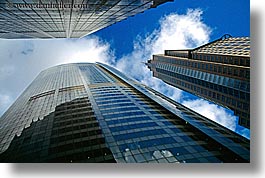 australia, buildings, clouds, horizontal, modern, nature, sky, skyscrapers, structures, style, sydney, upview, weather, windows, photograph