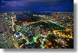 aerials, australia, buildings, cityscapes, horizontal, nite, structures, sydney, photograph