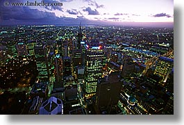 aerials, australia, buildings, cityscapes, dusk, horizontal, nite, structures, sydney, photograph