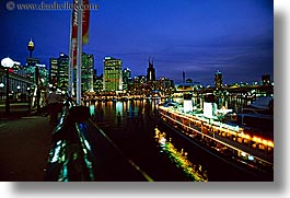 australia, boats, buildings, cityscapes, horizontal, nite, restaurants, rivers, structures, sydney, photograph
