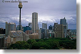 australia, buildings, cityscapes, clouds, horizontal, nature, sky, space needle, structures, sydney, photograph