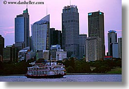 australia, boats, buildings, cityscapes, horizontal, steam boat, structures, sydney, transportation, photograph