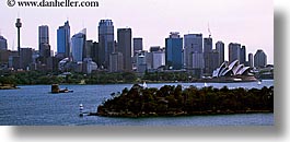 australia, buildings, cityscapes, horizontal, opera house, panoramic, space needle, structures, sydney, photograph
