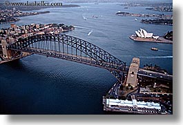 aerials, australia, bridge, harbor bridge, horizontal, structures, sydney, towers, photograph