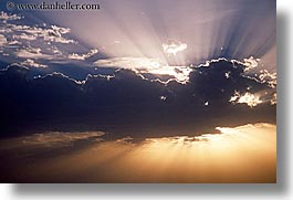 australia, clouds, horizontal, sun beams, sydney, photograph