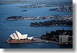 aerials, australia, buildings, harbor, horizontal, houses, nature, opena, opera house, structures, sydney, water, photograph