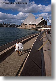 australia, buildings, clouds, nature, opera house, pedestrians, people, sky, structures, sydney, vertical, photograph