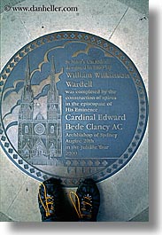 australia, clothes, feet, manholes, mary, shoes, st marys cathedral, sydney, vertical, photograph