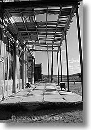 black and white, bodie, california, exteriors, ghost town, hotels, state park, vertical, west coast, western usa, photograph