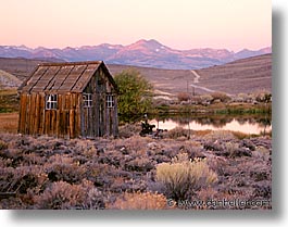 bodie, california, exteriors, ghost town, horizontal, squares, state park, sunrise, west coast, western usa, photograph