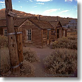 bodie, california, exteriors, ghost town, square format, state park, union, west coast, western usa, photograph