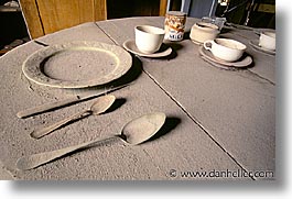 antiques, bodie, california, ghost town, horizontal, kitchen, plates, west coast, western usa, photograph