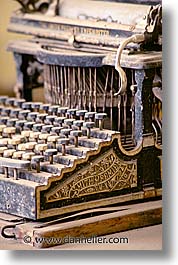 antiques, bodie, california, ghost town, typewriter, vertical, west coast, western usa, photograph