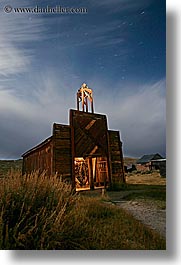 antiques, bodie, california, fire station, firehouse, ghost town, long exposure, nite, state park, vertical, west coast, western usa, photograph