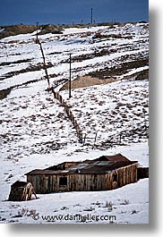 antiques, bodie, california, ghost town, homes, state park, vertical, west coast, western usa, winter, photograph