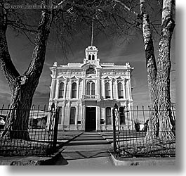 black and white, bridgeport, california, courthouse, square format, west coast, western usa, photograph