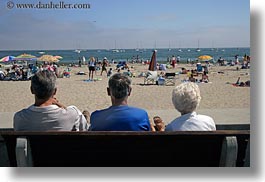 beaches, california, capitola, crowded, horizontal, looking, people, west coast, western usa, photograph