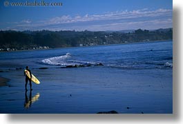 beaches, california, capitola, horizontal, surfers, west coast, western usa, photograph