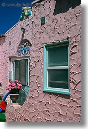 adobe, buildings, california, capitola, colorful, vertical, victorian hotel, west coast, western usa, photograph