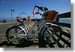 bikes, california, capitola, horizontal, west coast, western usa, wharf, photograph