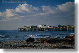 beaches, california, capitola, horizontal, west coast, western usa, wharf, photograph