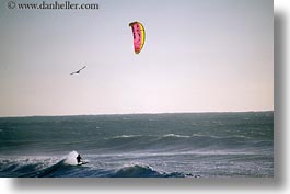 california, coastal views, horizontal, kite surfing, kites, surfing, west coast, western usa, photograph