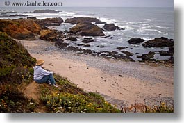 california, cliffs, coastal views, horizontal, jills, people, west coast, western usa, photograph