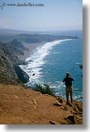 california, coastal views, coastline, men, people, photographing, vertical, west coast, western usa, photograph