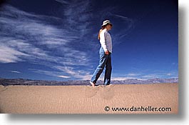 california, death valley, dunes, horizontal, national parks, walk, west coast, western usa, photograph