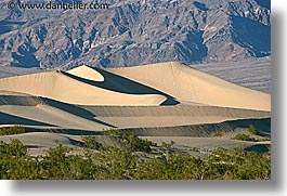 california, death valley, dunes, horizontal, mountains, national parks, west coast, western usa, photograph