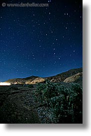 california, death valley, long exposure, national parks, nite, star trails, stars, vertical, west coast, western usa, photograph