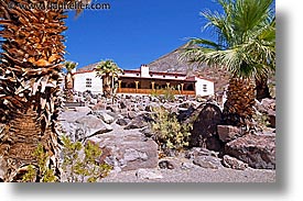 california, death valley, exteriors, guests, horizontal, houses, national parks, scotty's castle, scottys castle, west coast, western usa, photograph