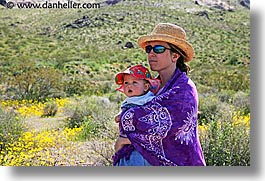 babies, boys, california, childrens, death valley, horizontal, jack and jill, mothers, national parks, people, west coast, western usa, wildflowers, womens, photograph