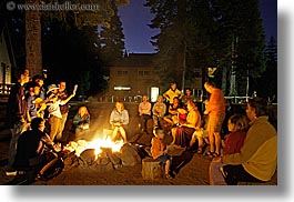 california, campfire, fire, groups, guitars, horizontal, instruments, kings canyon, music, nite, people, slow exposure, west coast, western usa, photograph