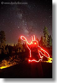 california, flashlight, flashlight painting, galaxy, kings canyon, light streaks, long exposure, milky way, nite, outline, stars, vertical, west coast, western usa, photograph
