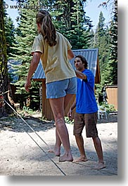 activities, beaches, california, jills, kings canyon, learning, men, people, tightrope, vertical, walk, west coast, western usa, womens, photograph